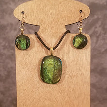 Load image into Gallery viewer, Dichroic Kiln Glass Jewelry set