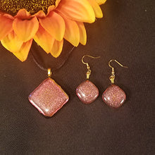 Load image into Gallery viewer, Dichroic Copper Fused Glass Jewelry Eye-Catching