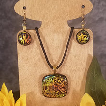 Load image into Gallery viewer, Dichroic Glass Jewelry Set gift, mothers day