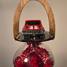 Load image into Gallery viewer, Car ornament red white car enthusiast gift, wagon