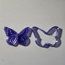 Load image into Gallery viewer, 3d printed Butterfly Cookie Cutter and stamp  #fondant #cookiecutter #butterfly #claycutter