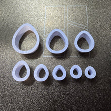 Load image into Gallery viewer, Egg Shaped Polymer Clay Earring Cutters Set #claycutters #earringcutters #polymerclaytools #3dprint