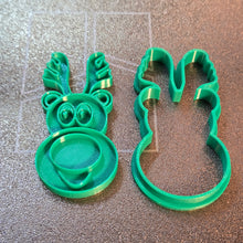 Load image into Gallery viewer, Christmas Cookie Cutter & Stamp set, snowman, reindeer, merry christmas 3d printed #cookiecutters