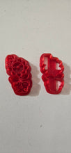 Load image into Gallery viewer, Happy Flower Cutter and Stamp set. 3d printed in PetG filament