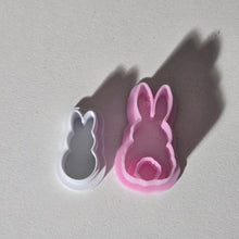 Load image into Gallery viewer, Set of 2 Bunny Rabbit Clay cutters 3d printed