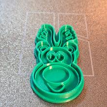 Load image into Gallery viewer, Christmas Cookie Cutter & Stamp set, snowman, reindeer, merry christmas 3d printed #cookiecutters