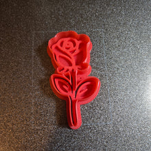 Load image into Gallery viewer, Rose Cookie Cutter Stamp Set 3d printed Petg #cookiecutter