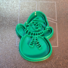 Load image into Gallery viewer, Christmas Cookie Cutter & Stamp set, snowman, reindeer, merry christmas 3d printed #cookiecutters