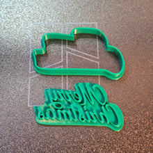 Load image into Gallery viewer, Christmas Cookie Cutter & Stamp set, snowman, reindeer, merry christmas 3d printed #cookiecutters