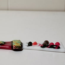 Load image into Gallery viewer, Bling Snow woman ornament, snowwoman fused glass ornament