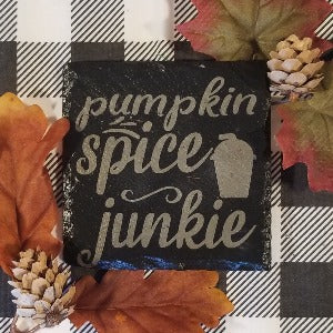 funny coaster, autumn, fall fun, table protector, 4x4 inches, holiday happiness