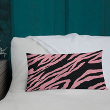 Load image into Gallery viewer, 20x12 All over print premium pillow abstract jungle pattern back