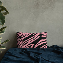 Load image into Gallery viewer, 20x12 All over print premium pillow abstract jungle pattern back