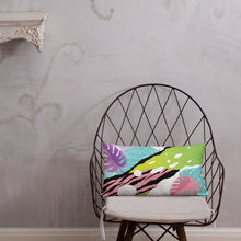 Load image into Gallery viewer, 20x12 All over print premium pillow abstract jungle pattern front