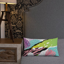 Load image into Gallery viewer, 20x12 All over print premium pillow abstract jungle pattern front