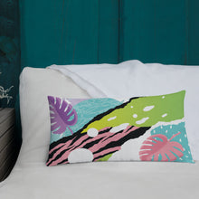 Load image into Gallery viewer, 20x12 All over print premium pillow abstract jungle pattern front