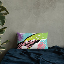 Load image into Gallery viewer, 20x12 All over print premium pillow abstract jungle pattern front