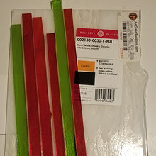 Load image into Gallery viewer, Glass Snowflake Ornament Suncatcher red green winter snow decoration