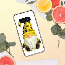 Load image into Gallery viewer, Cute Gnome Samsung Phone Case, yellow gnome with hearts phone case, gnome, tomte, Samsung Galaxy S phone case gonk,