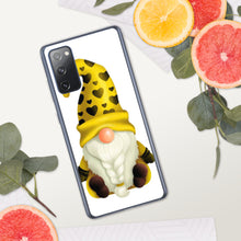 Load image into Gallery viewer, Cute Gnome Samsung Phone Case, yellow gnome with hearts phone case, gnome, tomte, Samsung Galaxy S phone case gonk,