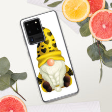 Load image into Gallery viewer, Cute Gnome Samsung Phone Case, yellow gnome with hearts phone case, gnome, tomte, Samsung Galaxy S phone case gonk,
