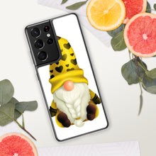 Load image into Gallery viewer, Cute Gnome Samsung Phone Case, yellow gnome with hearts phone case, gnome, tomte, Samsung Galaxy S phone case gonk,