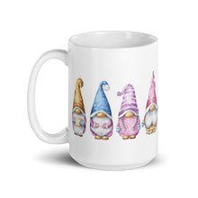 Load image into Gallery viewer, coffee cup with 4 gnomes, sublimation, mug, cup, hot drink holder
