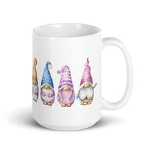 Load image into Gallery viewer, printed mug with gnomes, gnomies, gift for him, gift for her, whinsical
