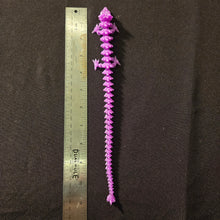 Load image into Gallery viewer, Purple glitter articulated dragon 3d print
