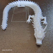 Load image into Gallery viewer, Articulated White Dragon 3d print
