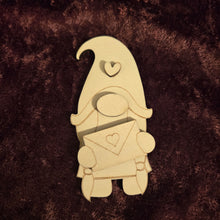 Load image into Gallery viewer, DIY wood blank Gnome girl #2 with love letter
