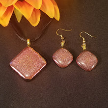 Load image into Gallery viewer, Dichroic Copper Fused Glass Jewelry Eye-Catching
