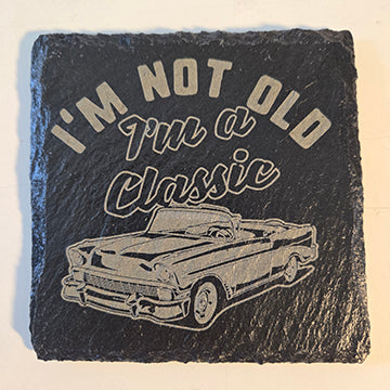 Funny Classic Car Coaster I'm not old I'm a classic vintage car enthusiast