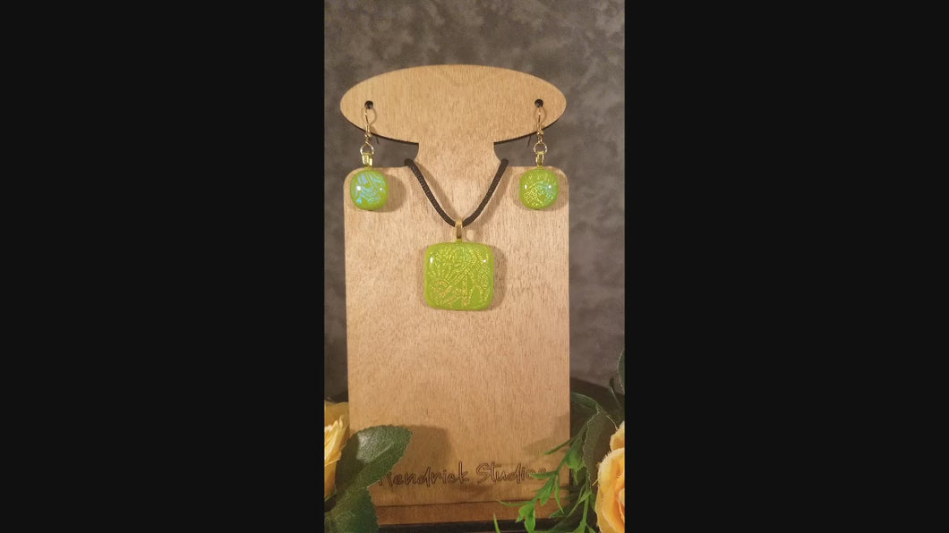 Stunning Dichroic Fused Glass Jewelry Gift Mothers day