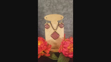 Load and play video in Gallery viewer, Dichroic Copper Fused Glass Jewelry Eye-Catching
