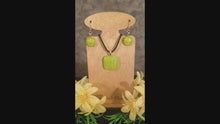 Load and play video in Gallery viewer, Dicroic Glass Jewelry Set gift present sparkly
