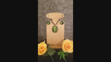 Load and play video in Gallery viewer, Dichroic Kiln Glass Jewelry set
