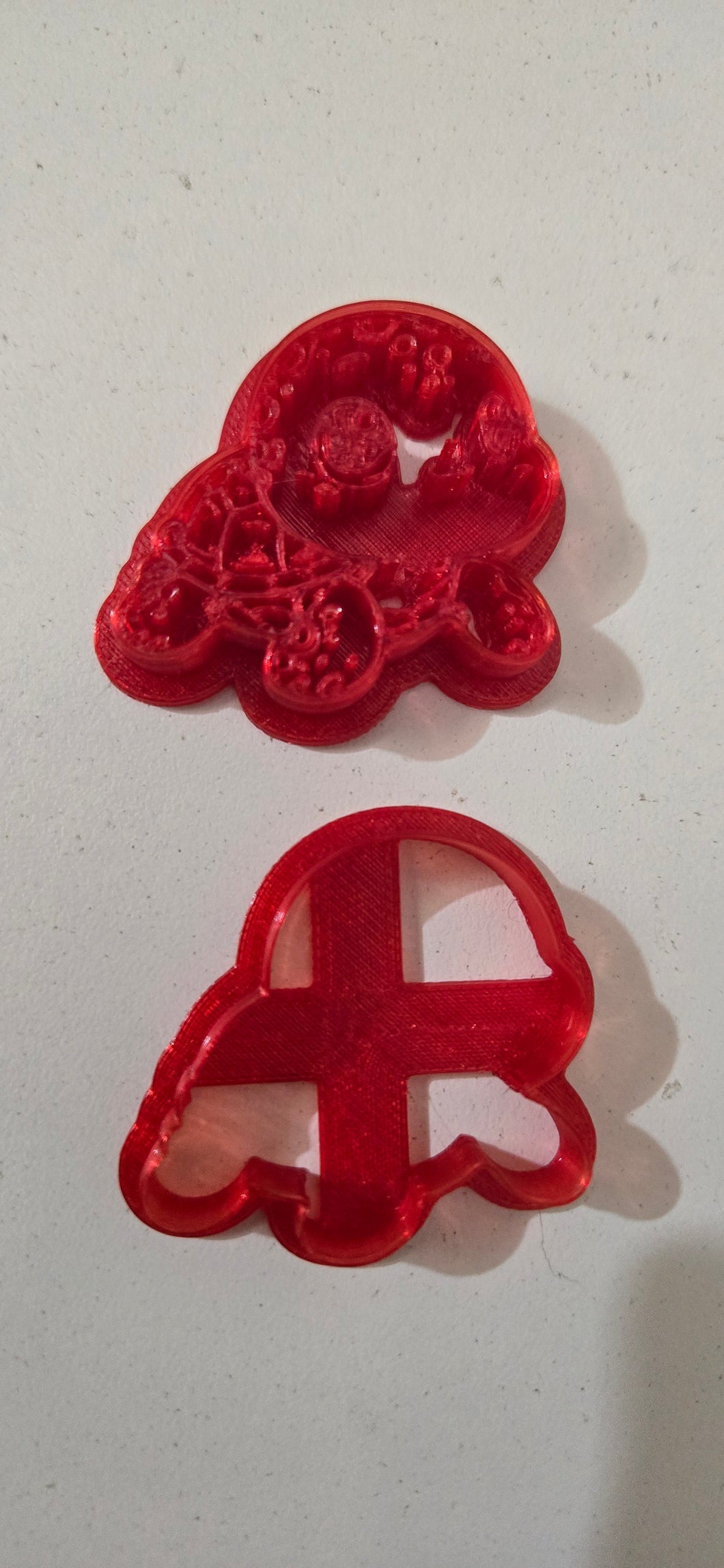 Turtle Cutter and Stamp Set 3d Printed in PetG Filament.  cookie cutters, clay cutters , craft cutter