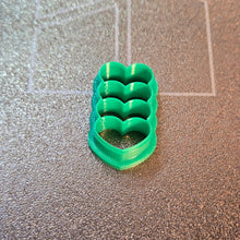 Load image into Gallery viewer, Stacked heart clay cutter 3d printed polymer clay tools
