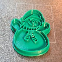 Load image into Gallery viewer, Christmas Cookie Cutter &amp; Stamp set, snowman, reindeer, merry christmas 3d printed #cookiecutters
