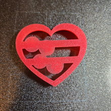 Load image into Gallery viewer, Paw Print Heart Cutter, 3d printed clay cutter cookie cutter, diy dog snacks, #heart #cookiecutter
