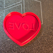 Load image into Gallery viewer, Love Heart and Stamp cutter set 3d printed #claycutter #cookiecutter #love #valentines
