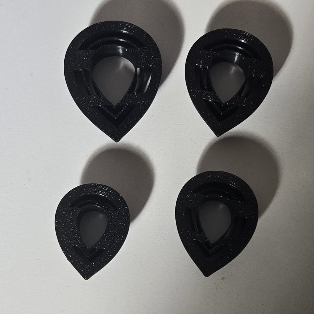 Clay Cutters Set Imprint Dangle Drop Earring Cutters 3d printed, #claycutter #polymerclaytools