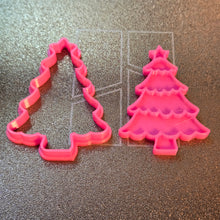 Load image into Gallery viewer, Christmas Cookie Cutter Stamp Set, Gingerbread Man  Candy Cane Tree 3d printed #cookiecutters
