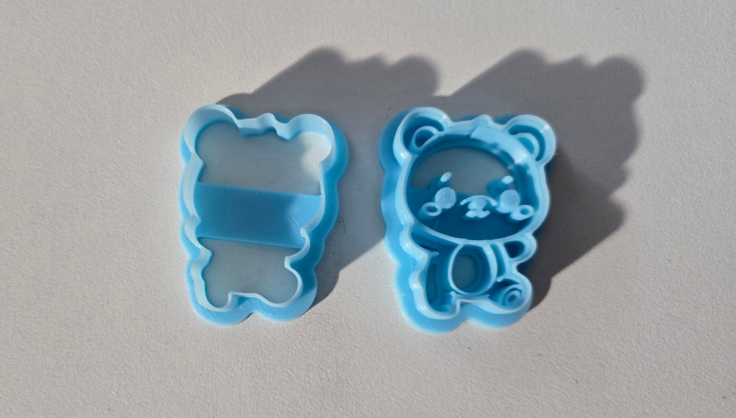 3d printed bear shaped clay cutters