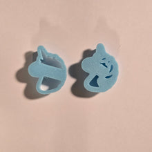 Load image into Gallery viewer, Unicorn Clay Cutter Set 3d printed on the Bambu A1 #bambulab #claycutters #unicorn
