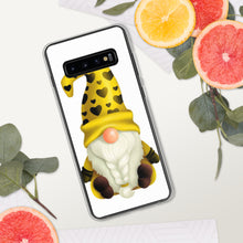 Load image into Gallery viewer, Cute Gnome Samsung Phone Case, yellow gnome with hearts phone case, gnome, tomte, Samsung Galaxy S phone case gonk,
