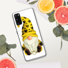 Load image into Gallery viewer, Cute Gnome Samsung Phone Case, yellow gnome with hearts phone case, gnome, tomte, Samsung Galaxy S phone case gonk,
